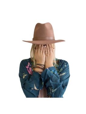 Lack Of Color Dusty Mauve Felt Fedora Hat Size: Large NWT 🏷️ (SOLD OUT)